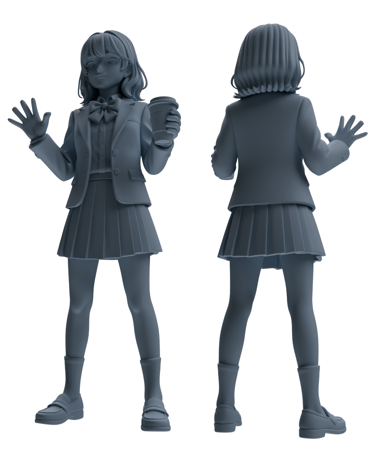 MRY-SFW LYTR896 School Uniform Girl Modern Model 3 pcs