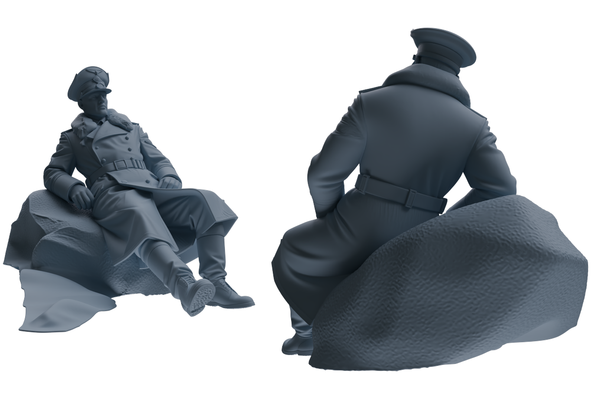 MRY-SFW LYGR710 WWII German Army War Scene Six-Person Rest Group