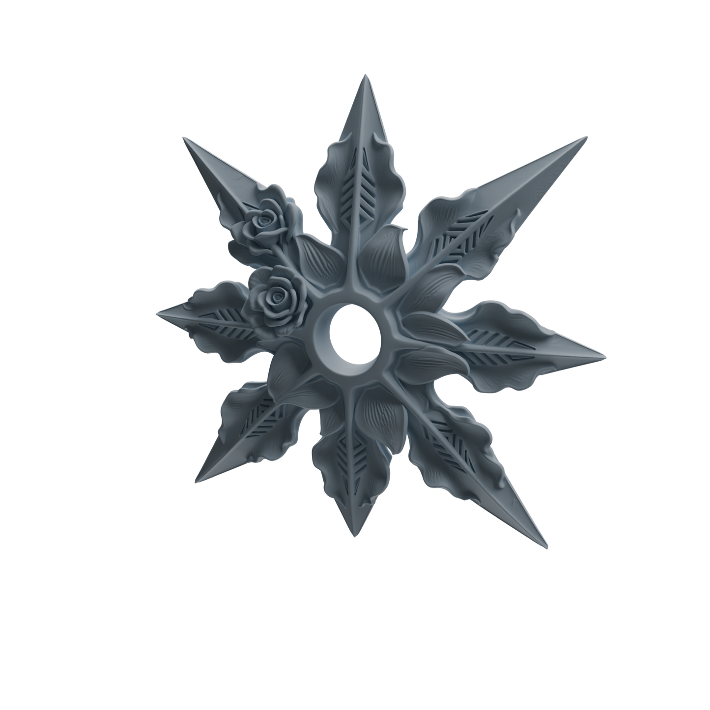 MRY-SFW LYGS449 Dragon Pattern Crossbow & Floral Shuriken Modern Model 4 pcs