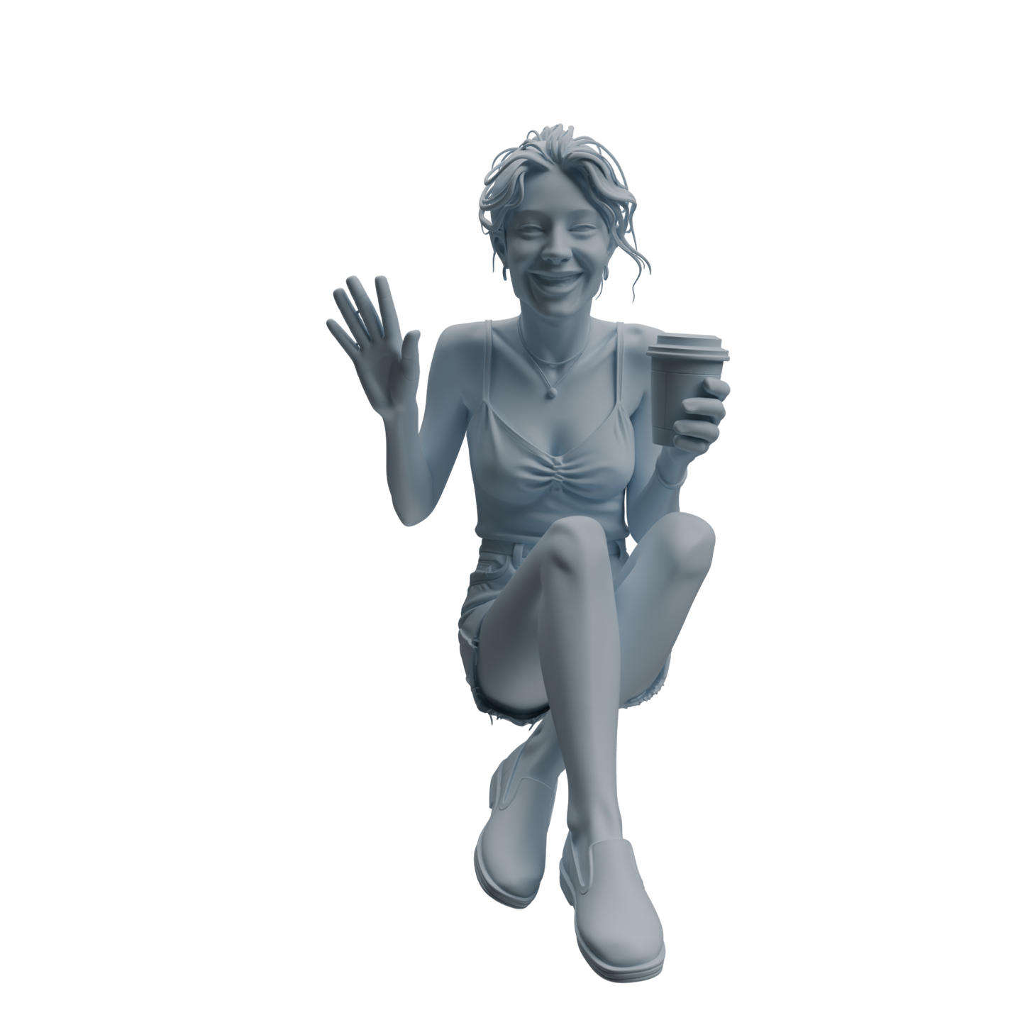 MRY-SFW LYTR1043 Vibrant Interactive Female Character Modern Model 4 pcs