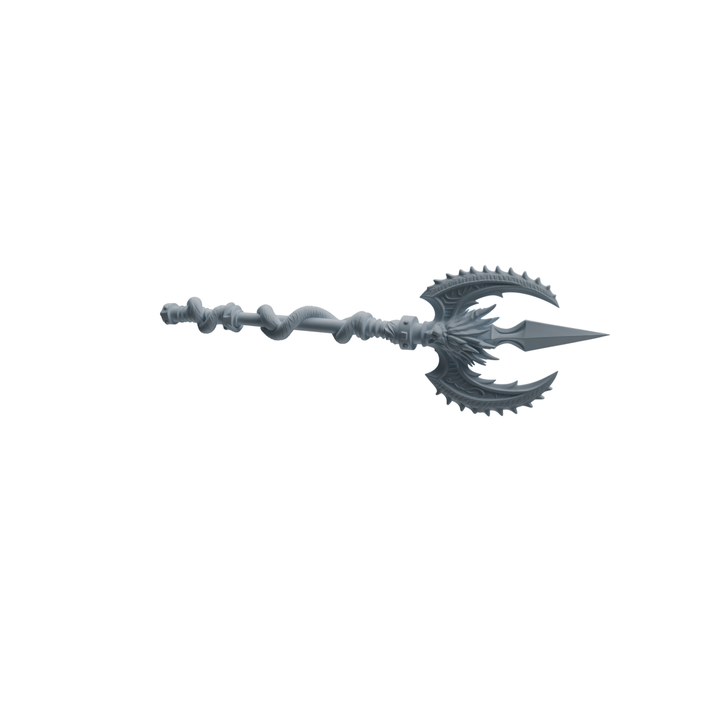 MRY-SFW LYGS424 Winged Decorative Scepter and Trident Weapon Modern Model 4 pcs