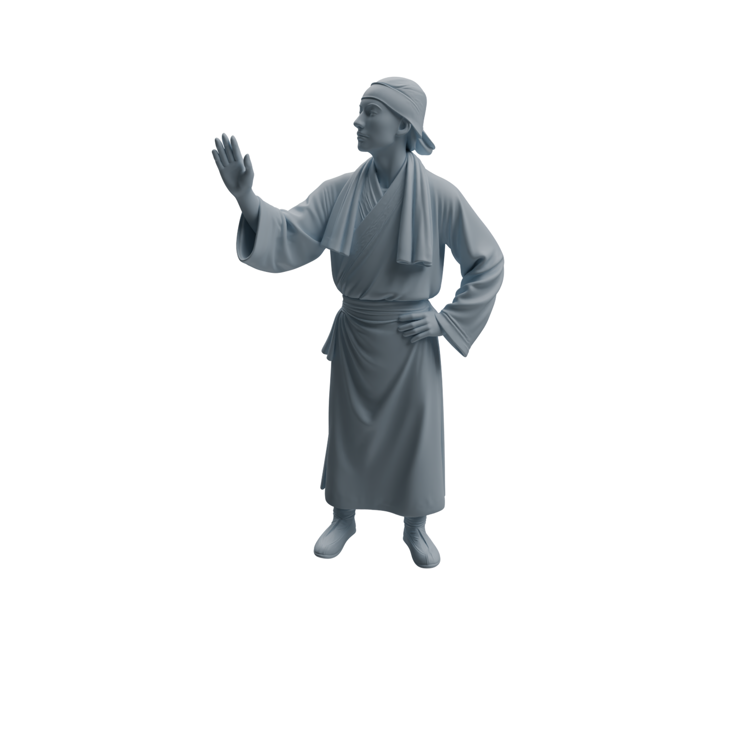 MRY-SFW LYTR986 Chinese Teahouse Service Attendant Character Modern Model 4 pcs