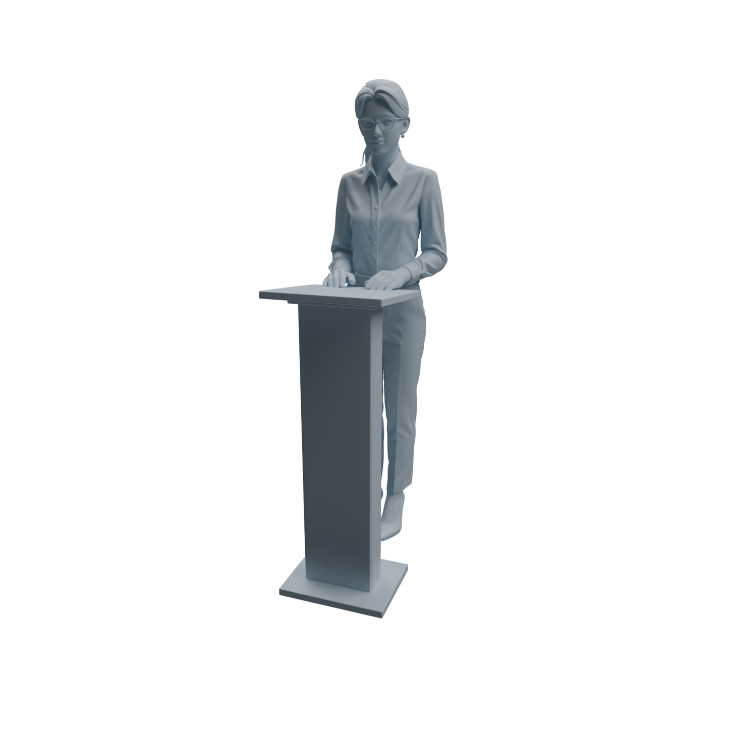 MRY-SFW LYTR961 Podium Teaching Teacher Character Modern Model 4 pcs