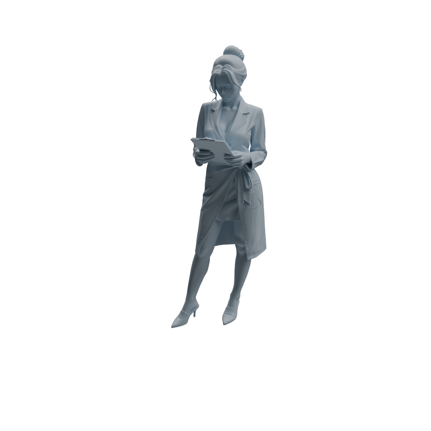 MRY-SFW LYTR1002 Female Doctor with Medical Records Character Modern Model 4 pcs