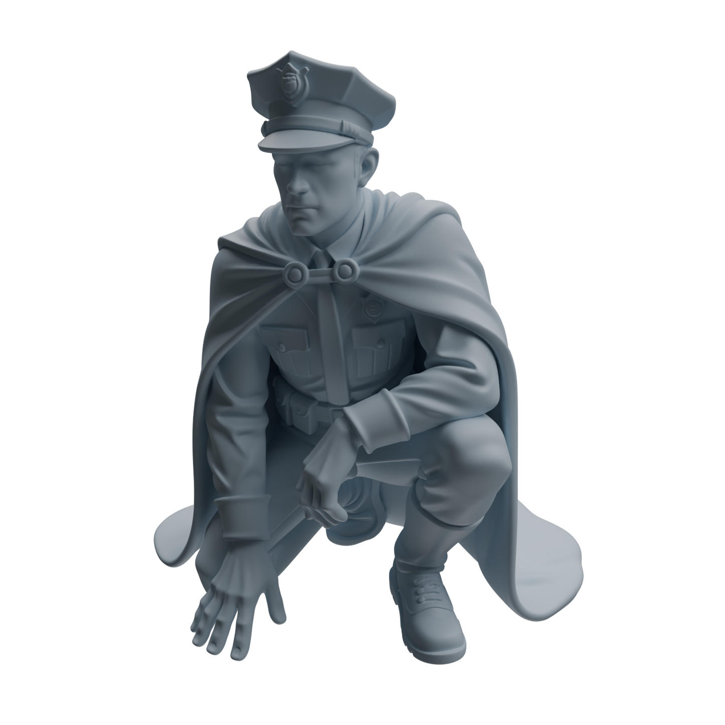 MRY-SFW LYTR949 Cape Uniform Man Character Modern Model 4 pcs