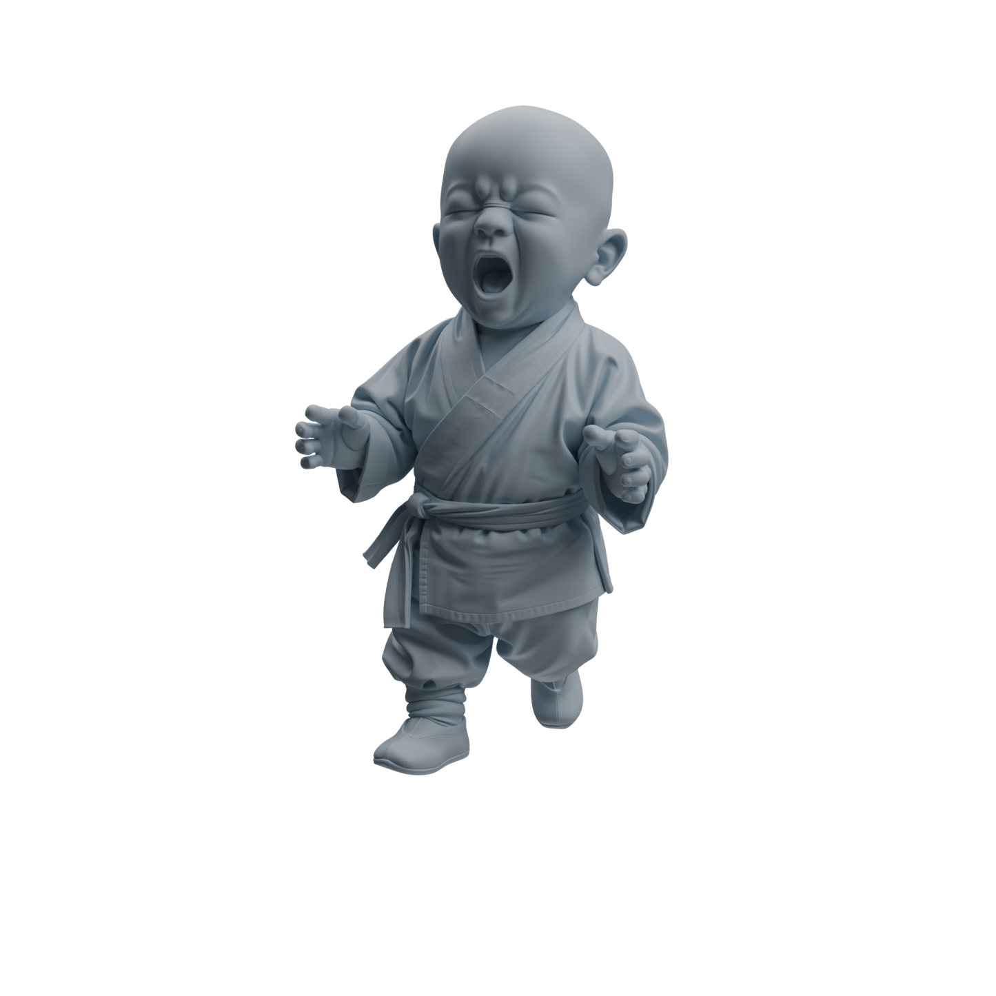 MRY-SFW LYTR1069 Kung Fu Little Monk Character Modern Model 4 pcs