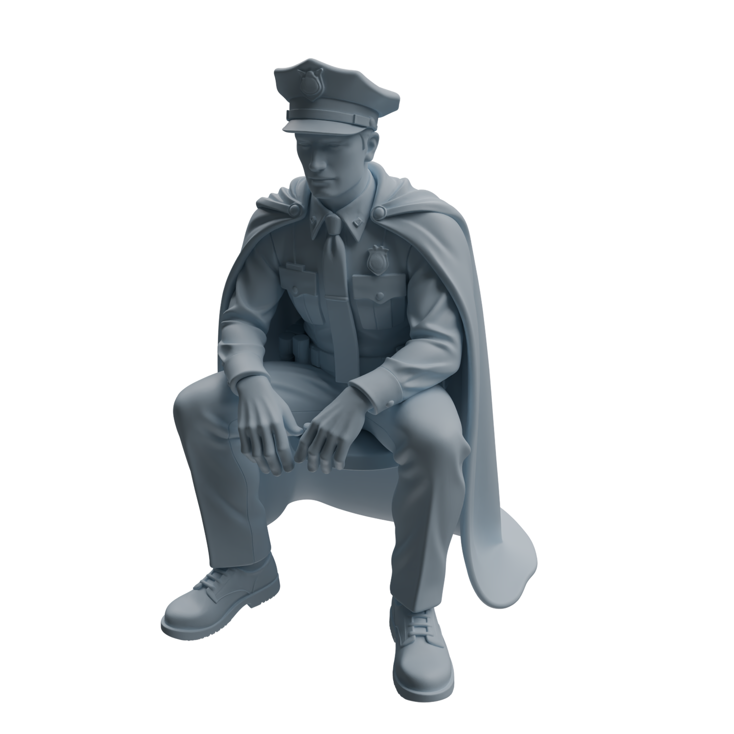 MRY-SFW LYTR950 Cloak Uniform Sitting Male Character Modern Model 3 pcs