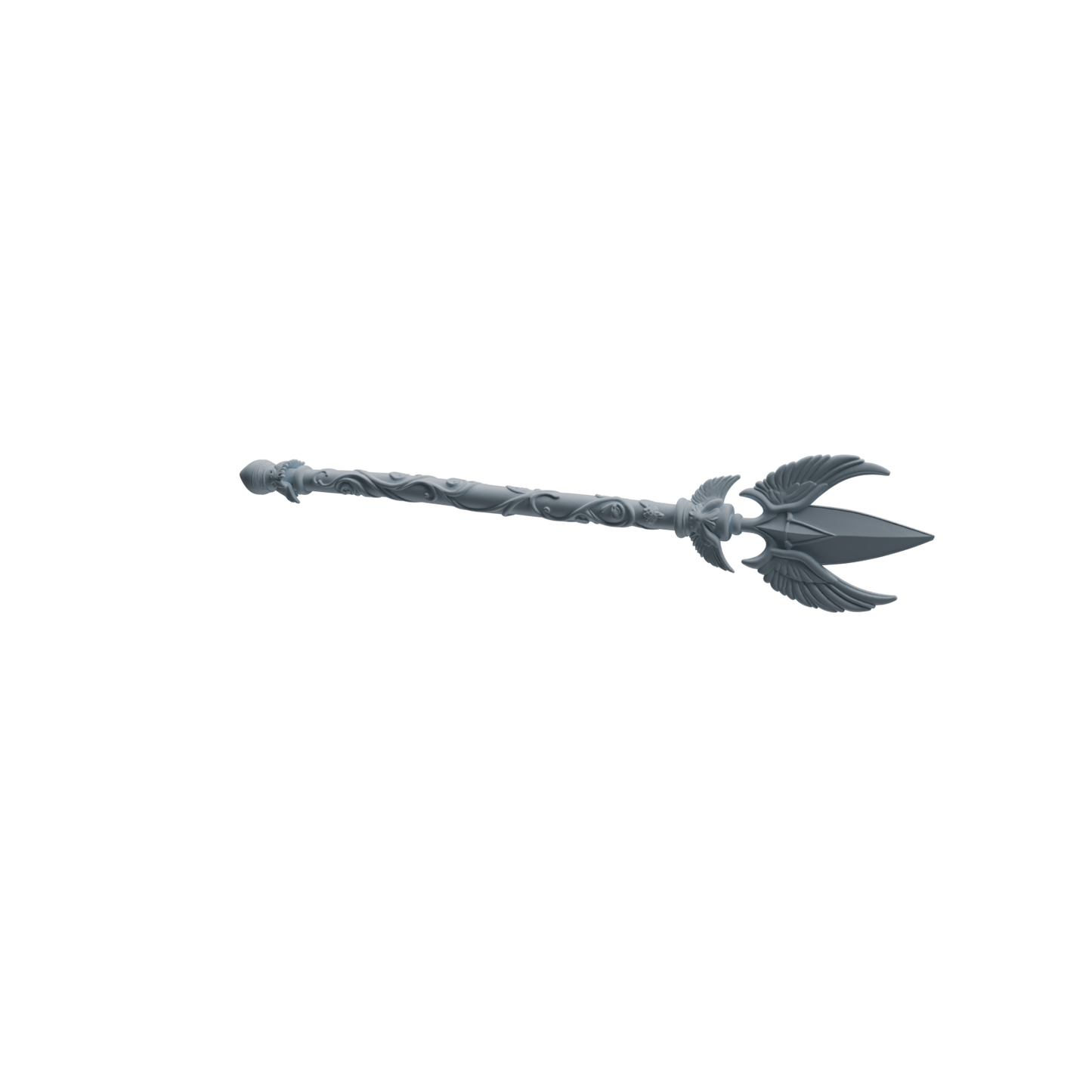 MRY-SFW LYGS411 Winged Decorative Spear and Axe Weapon Modern Model 4 pcs
