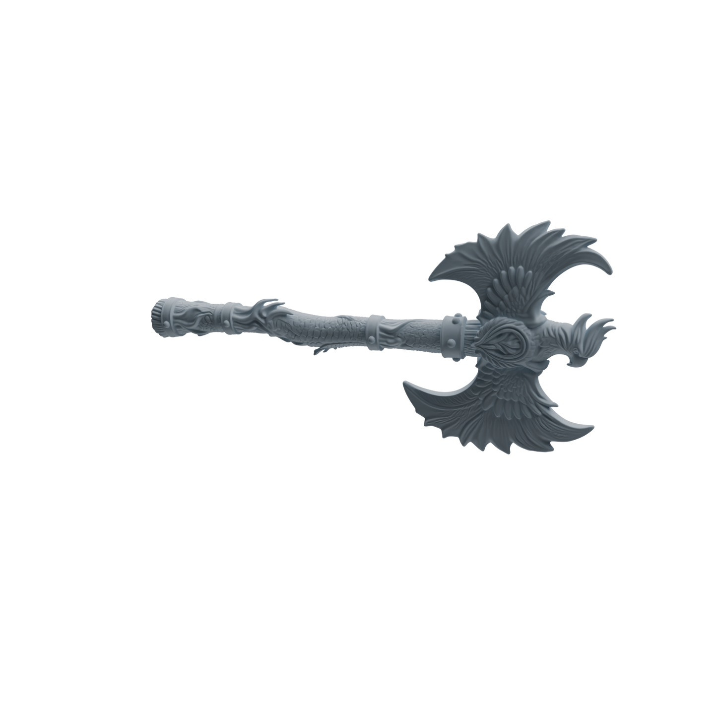 MRY-SFW LYGS431 Feather Decorative Axe and Spear Weapon Modern Model 4 pcs