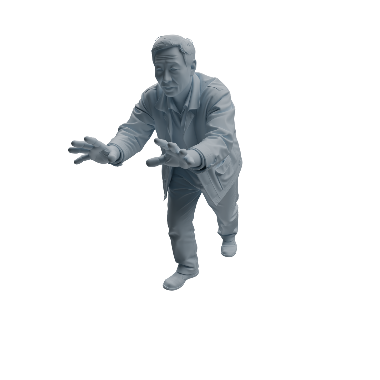 MRY-SFW LYTR996 Working Laborer Character Modern Model 4 pcs