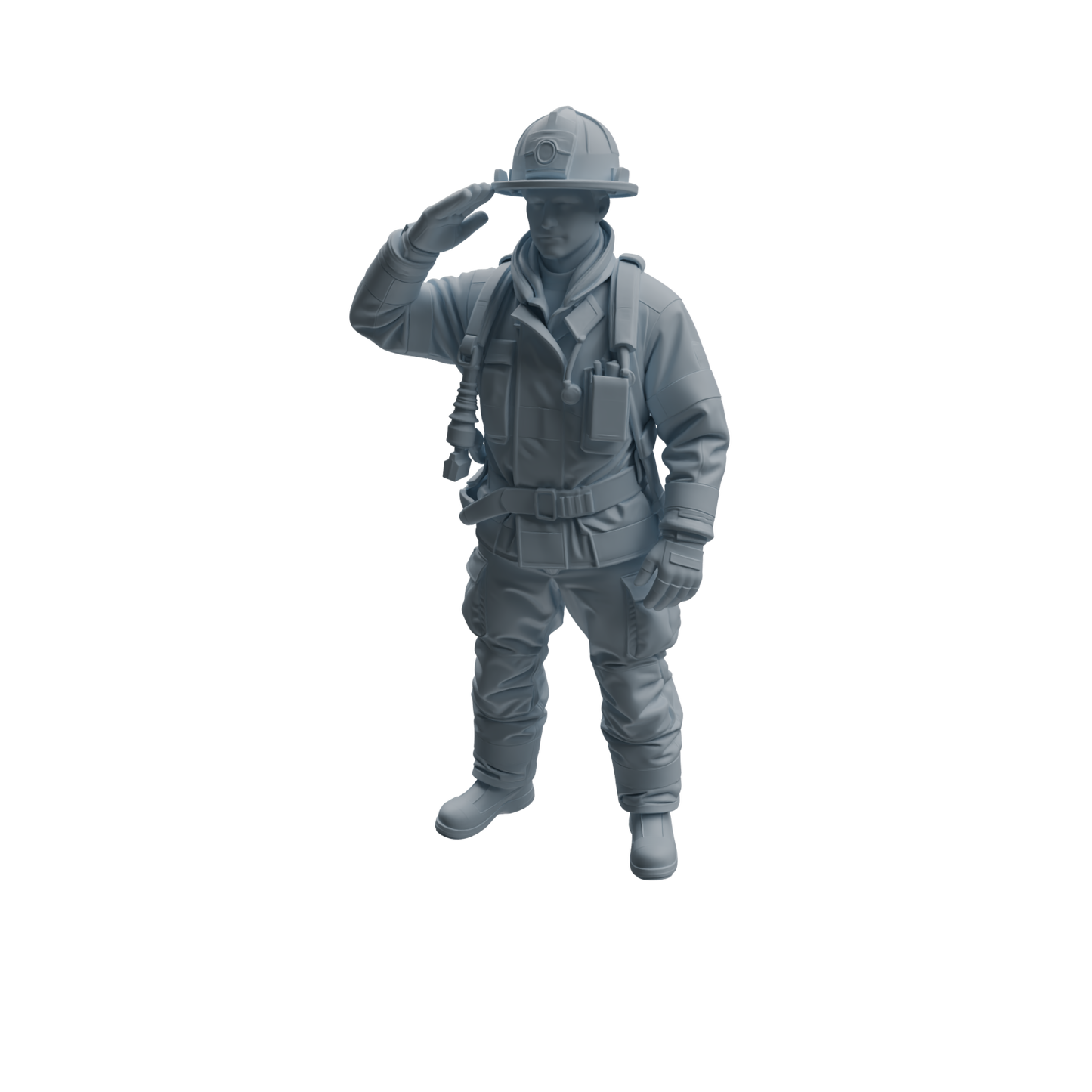 MRY-SFW LYTR1062 Firefighter Occupation Pose Character Modern Model 4 pcs