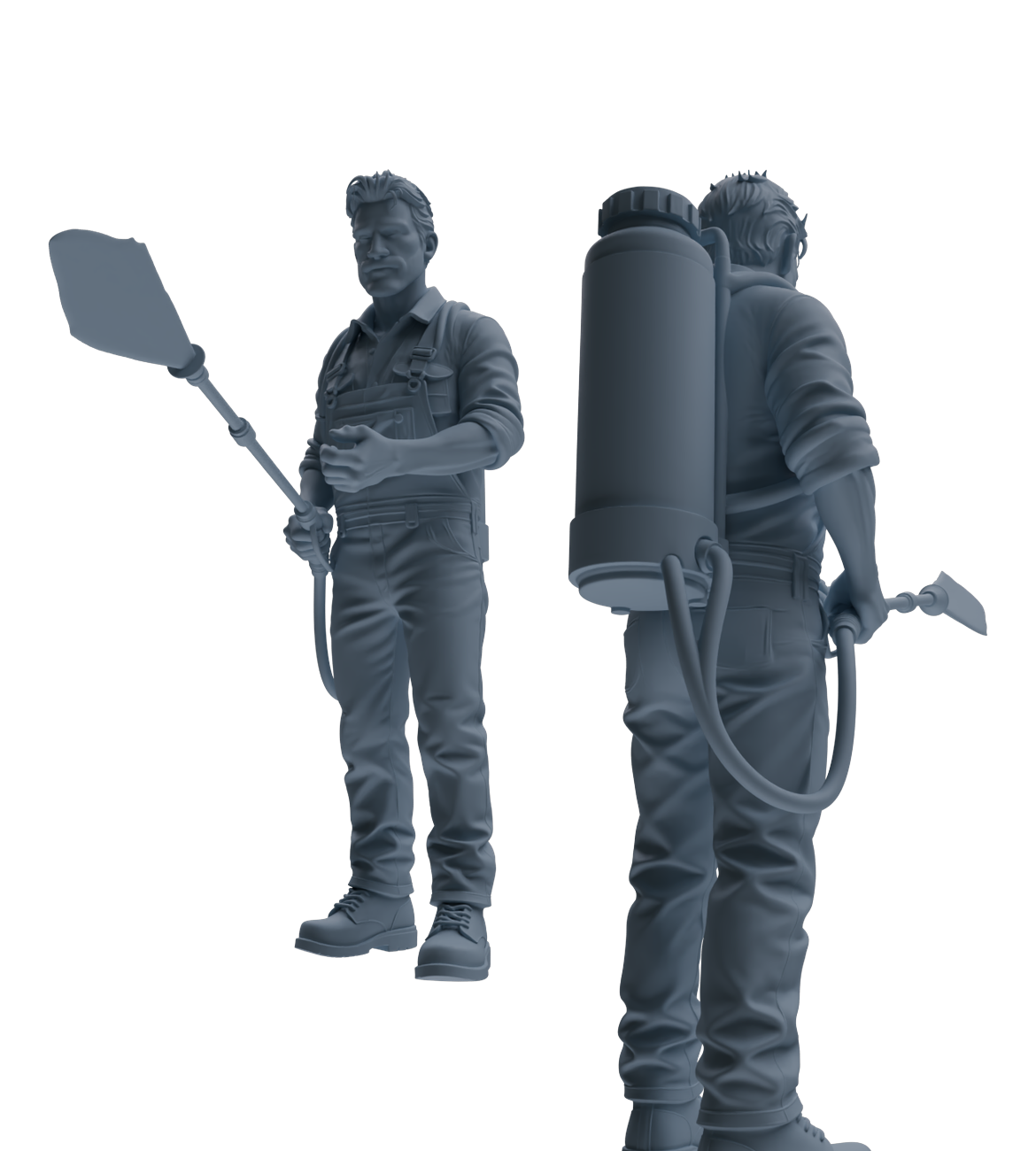 MRY-SFW LYTR906 Farm Worker Man Modern Model 4 pcs
