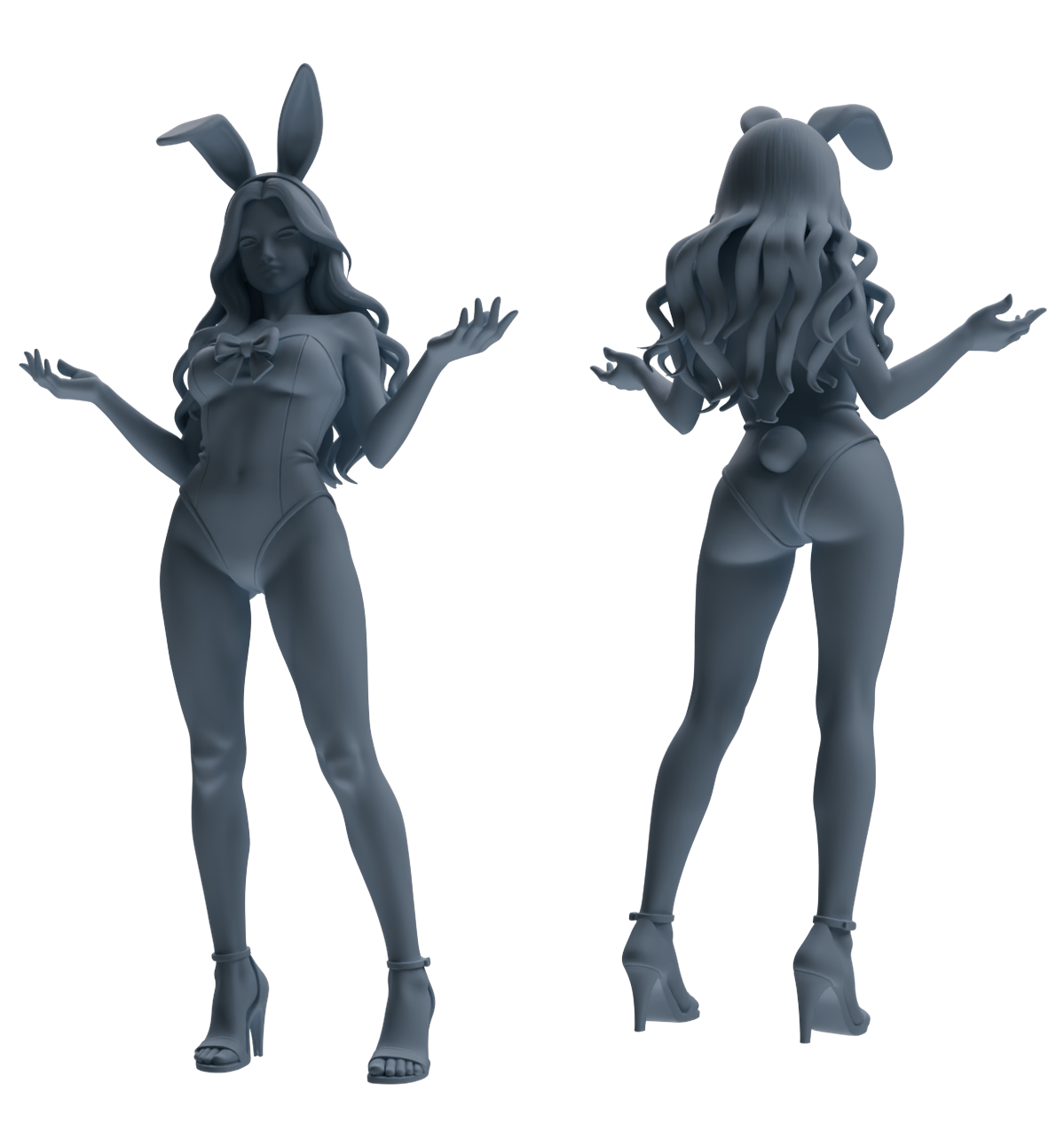 MRY-SFW LYTR888 Trendy Bunny Girl Modern Model 4 pcs