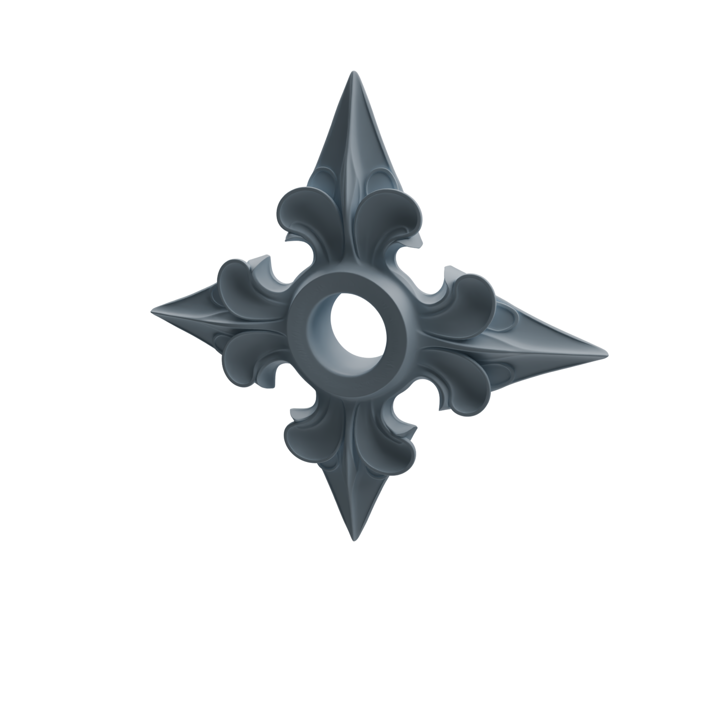 MRY-SFW LYGS453 Dragon Musket, Engraved Axe & Floral Shuriken Modern Model 4 pcs
