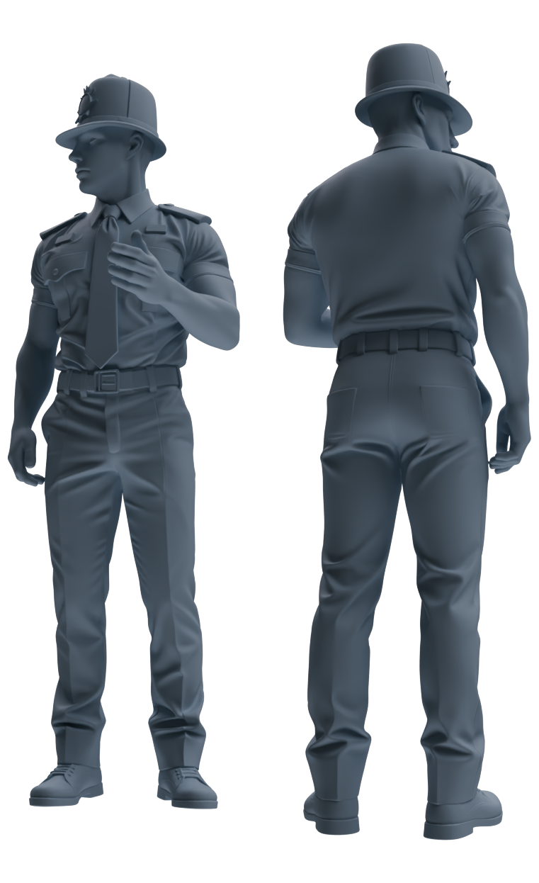 MRY-SFW LYGR805 Modern British Police Five-Person Daily Routine 2