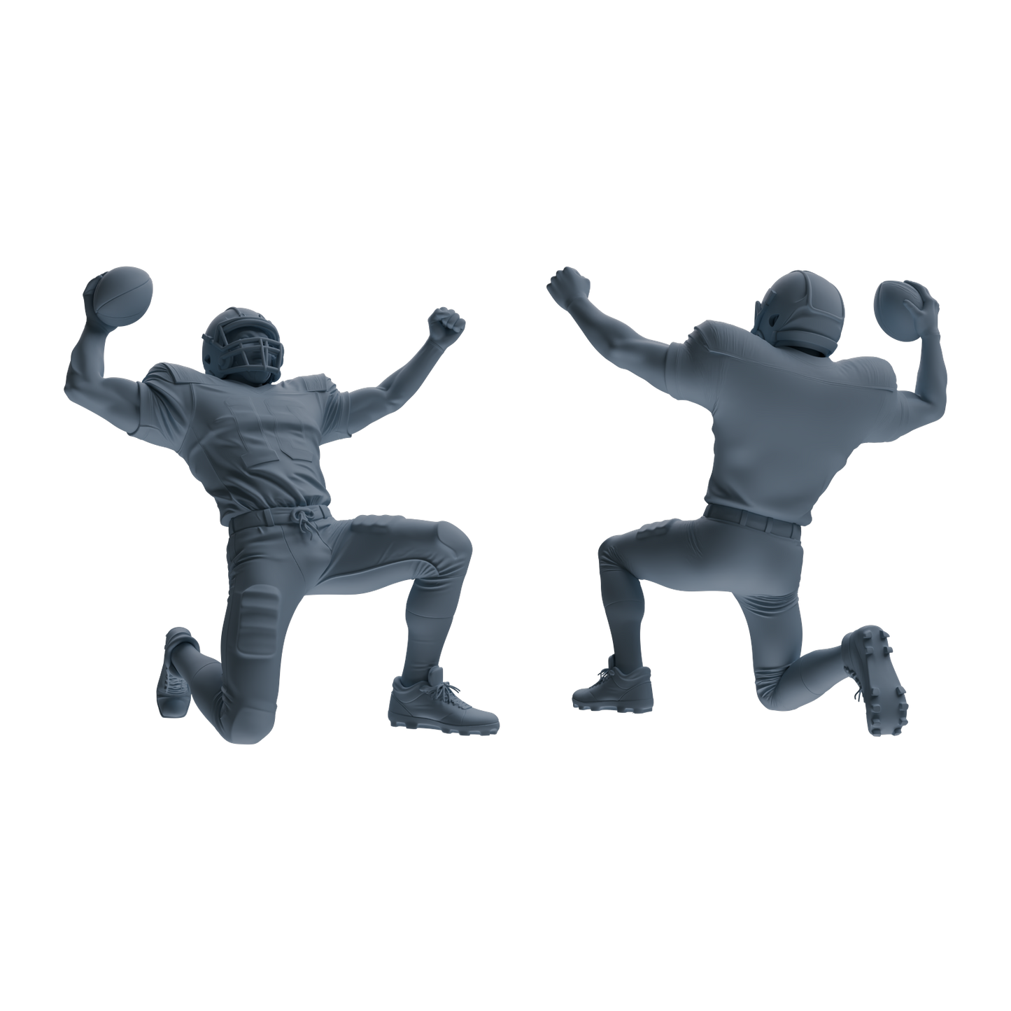 MRY-SFW LYTR809 American Football Player Figure Modern Model 5 pcs Miniature Car Diorama Figures Scene Props Accessories Resin