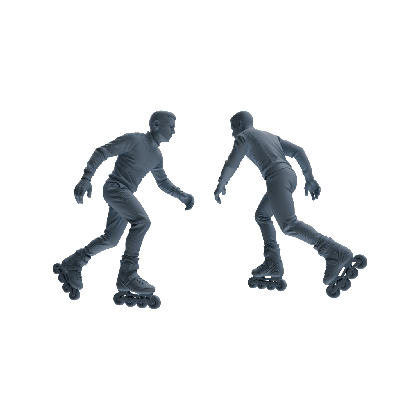 MRY-SFW LYTR799 Roller Skating Figure Modern Model 5 pcs Miniature Car Diorama Figures Scene Props Accessories Resin