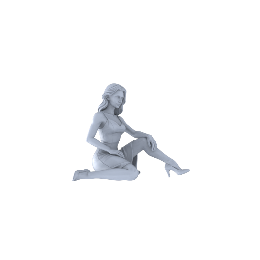 MRY-SFW LYTR559 Modern Urban Fashion Women Pose Group of 6 Miniature Car Diorama Figures Scene Props Accessories Resin