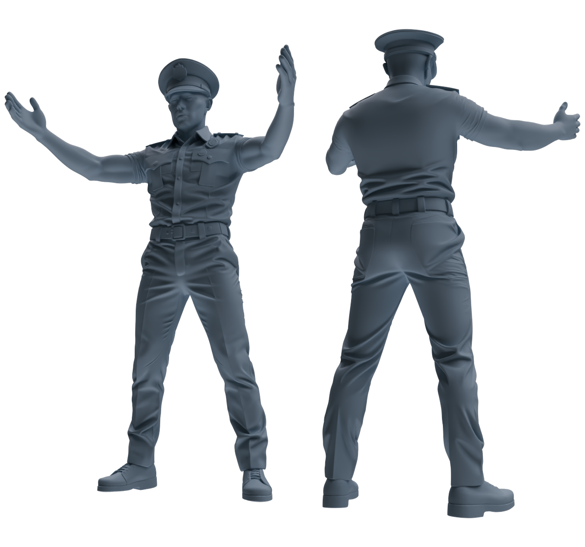 MRY-SFW LYGR767 Modern Hong Kong Police Six-Person Daily Routine 2
