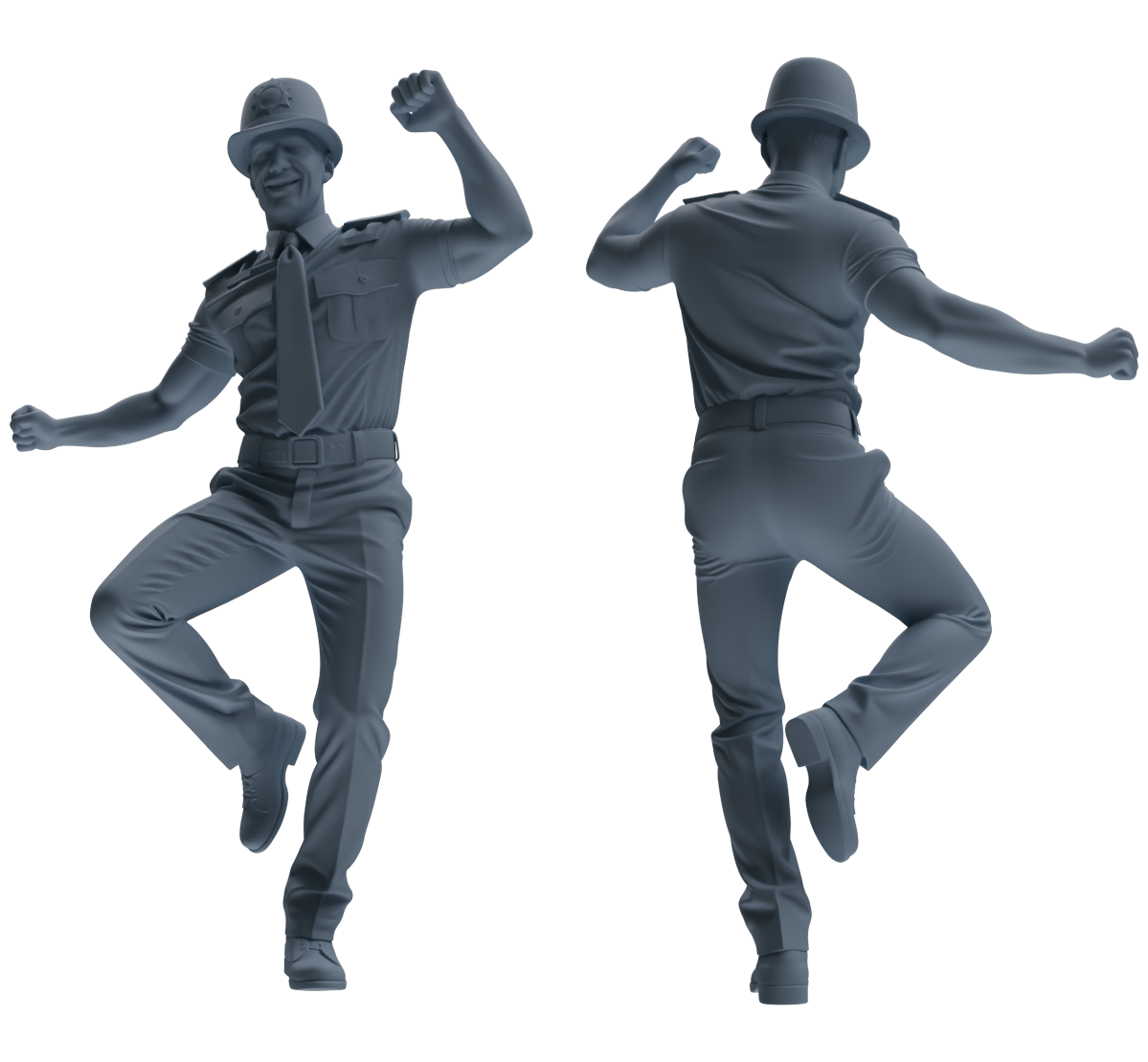 MRY-SFW LYGR807 Modern British Police Six-Person Dancing Group