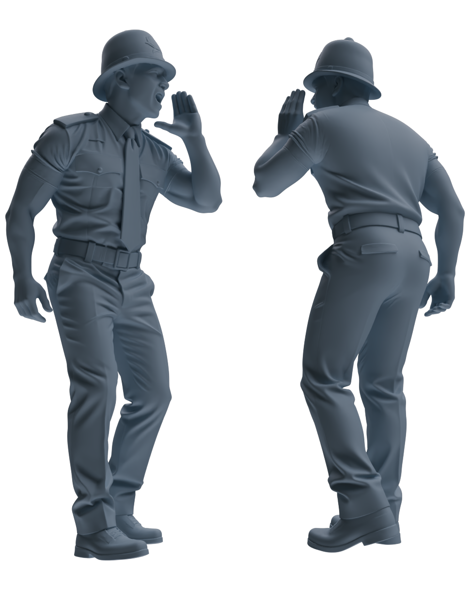 MRY-SFW LYGR806 Modern British Police Six-Person Punishment Group