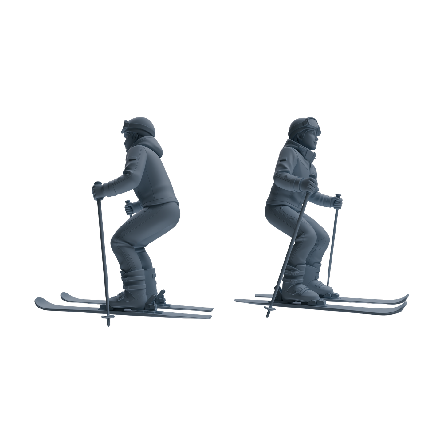 MRY-SFW LYTR803 Skiing Figure Modern Model 6 pcs Miniature Car Diorama Figures Scene Props Accessories Resin