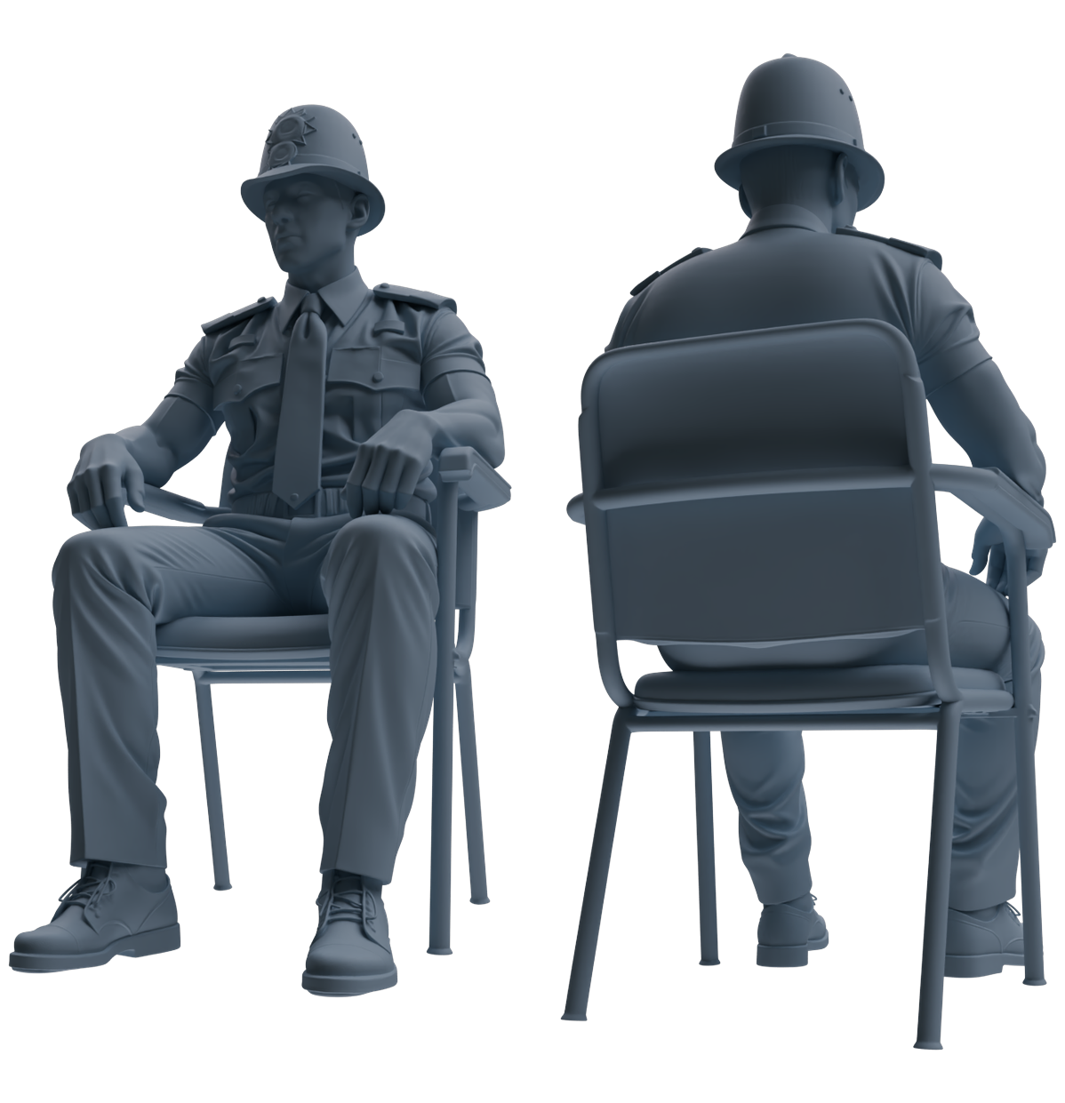 MRY-SFW LYGR802 Modern British Police Six-Person Conversation Group
