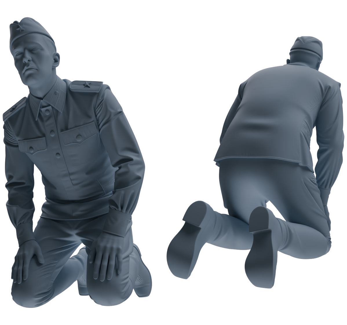 MRY-SFW LYGR730 WWII Soviet Army War Scene Six-Person Criticism Group