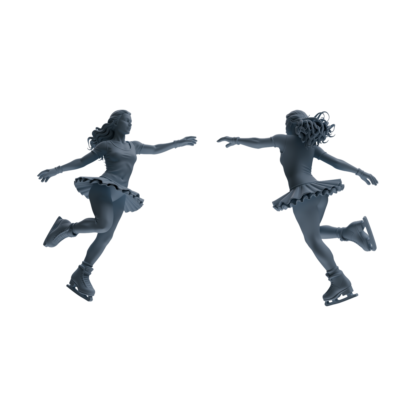 MRY-SFW LYTR801 Figure Skating Figure Modern Model 6 pcs Miniature Car Diorama Figures Scene Props Accessories Resin
