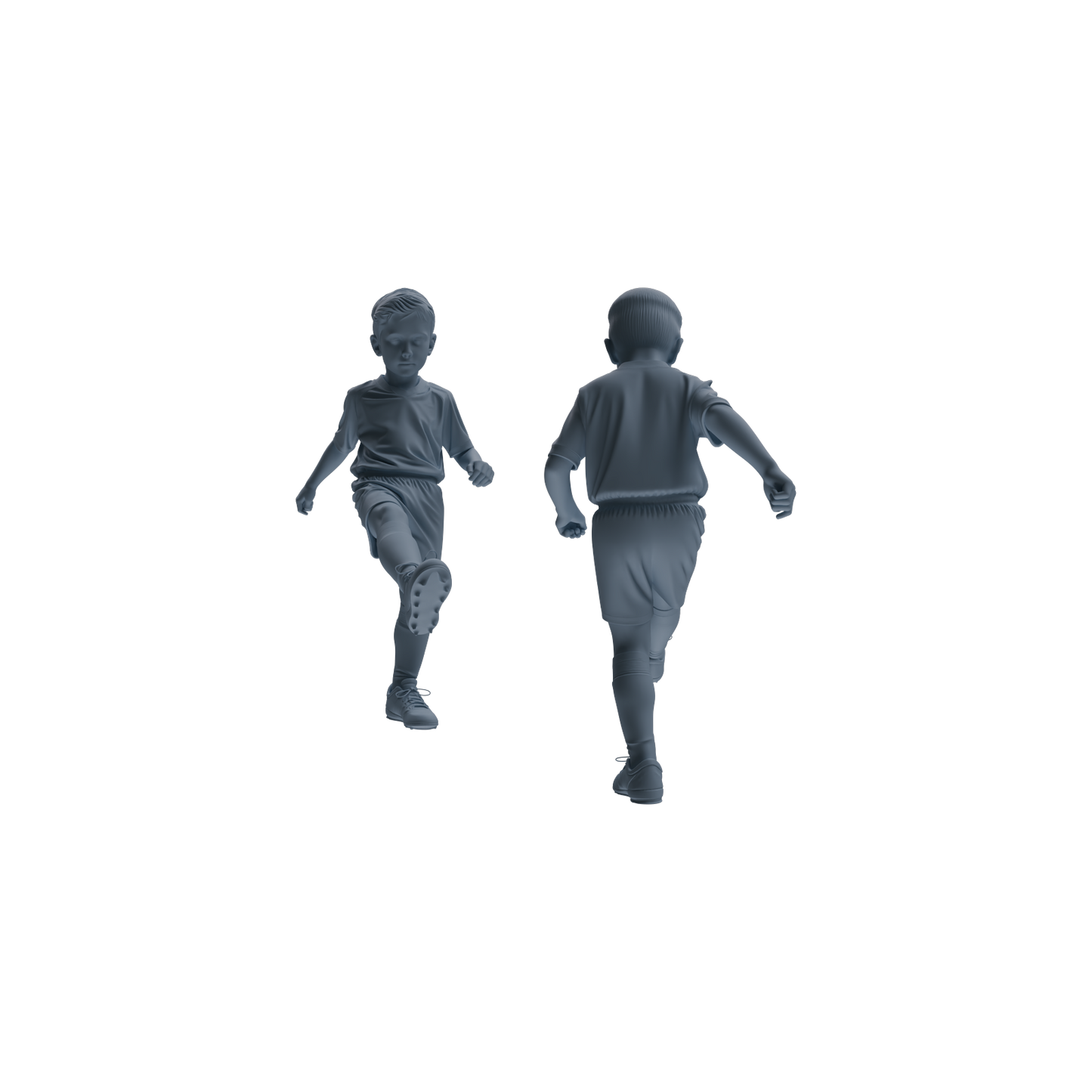 MRY-SFW LYTR811 Child Soccer Player Figure Modern Model 6 pcs Miniature Car Diorama Figures Scene Props Accessories Resin