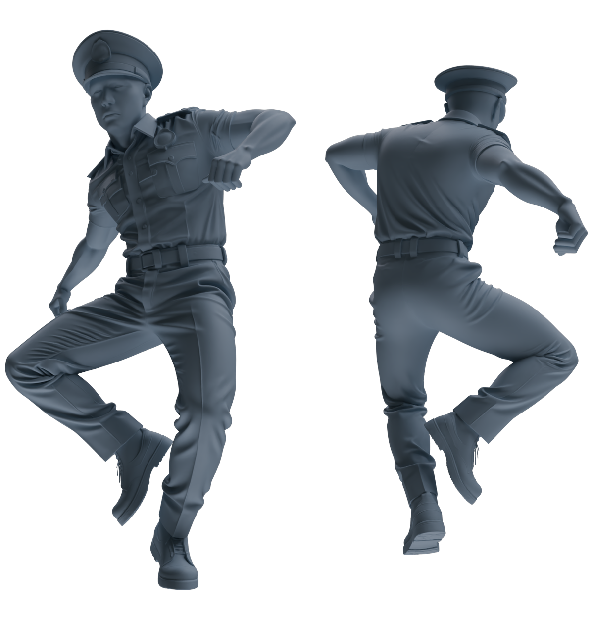 MRY-SFW LYGR769 Modern Hong Kong Police Six-Person Dancing Group