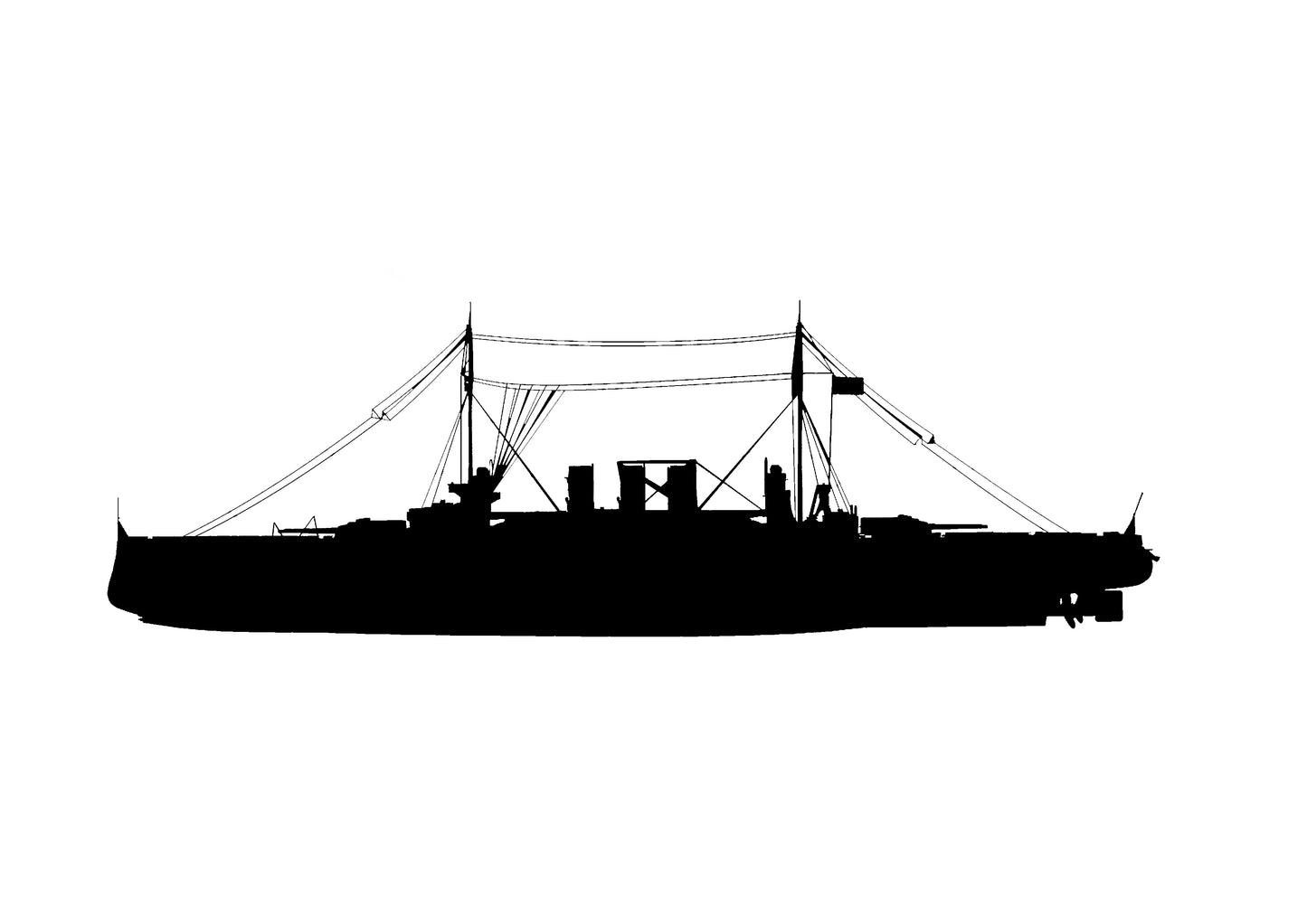 SSMODEL 590 Military Warship Model Kit German Navy Helgoland Battleship