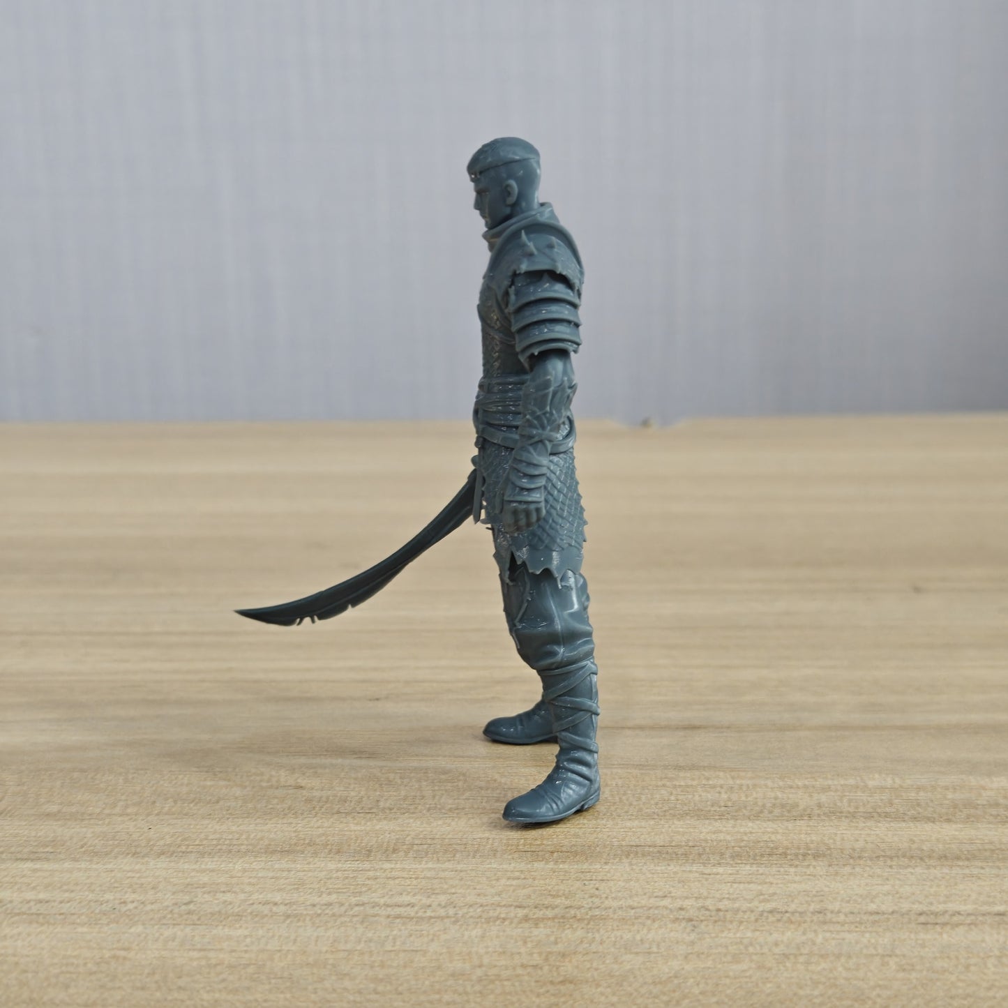 MRY-SFW LYTR1348 Black Blade Samurai Fantasy Warrior 3D Printed Figure Model
