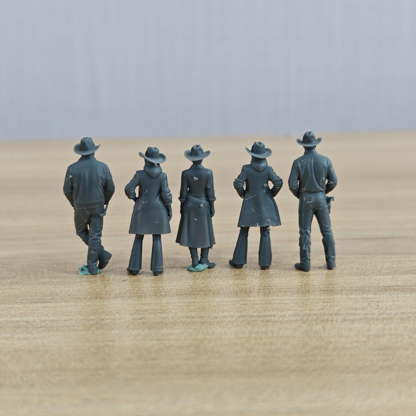 MRY-SFW LYTR1319 American Western Cowboy Sheriff Five Person – LCD 3D printed resin model kit, image 3