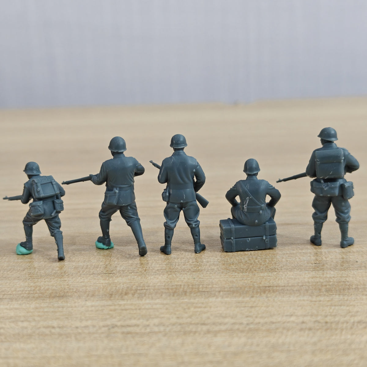 MRY-SFW LYWF026 WWII IJN Figures Machine Gunner 6 Man Set – LCD 3D printed resin model kit, image 2