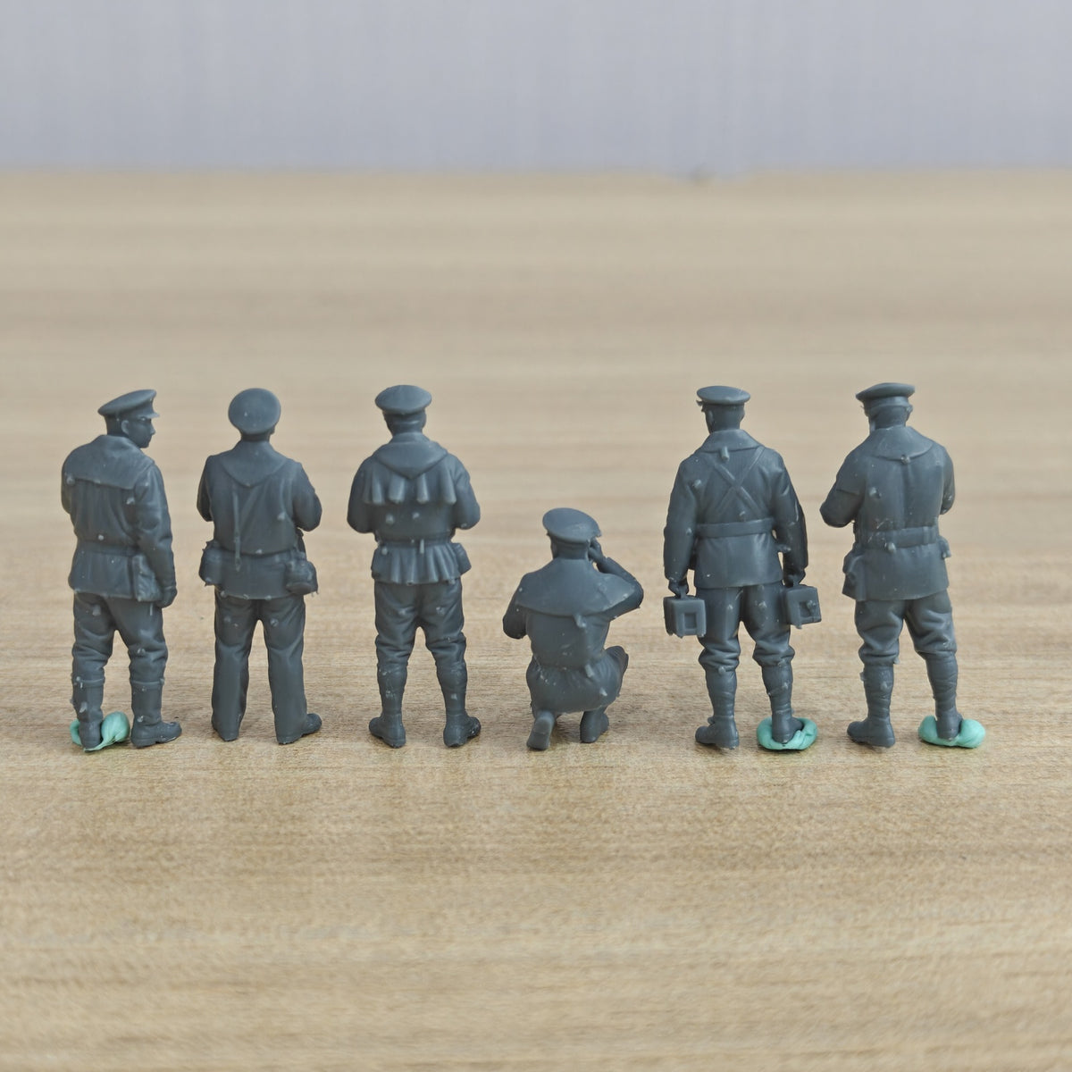 MRY-SFW LYWF029 WWII IJN Figures Deck Duty Trooper 6 Man Set – LCD 3D printed resin model kit, image 2