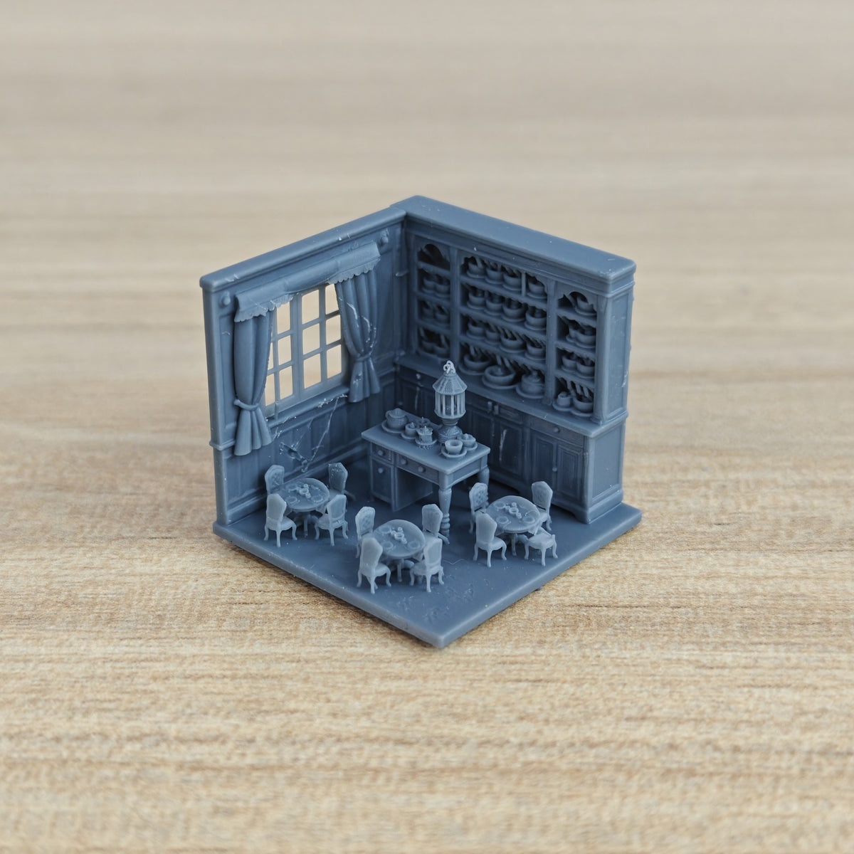 Vintage Diorama Scene Victorian Tea Room MRY-SFW LYTB1090