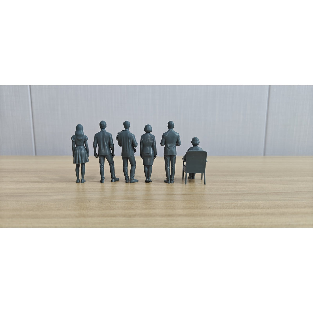 Unpainted Miniature 6-Piece Set - Caf¡§| & Date Scene Urban Figures for Realistic Dioramas Miniatures Diorama Resin Figures MRY-SFW LYTR204