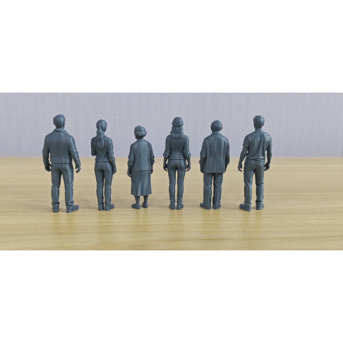 6-Piece Unpainted Miniature Daily People Figurines Perfect for Street Scene & Sand Table Miniatures Diorama Resin Figures MRY-SFW LYTR254