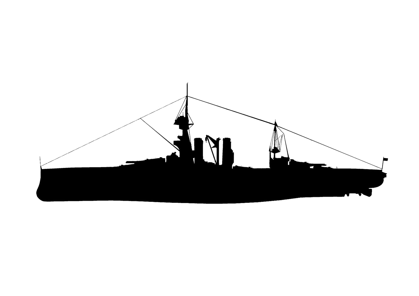 SSMODEL 591 Military Warship Model Kit HMS Iron Duke Battleship