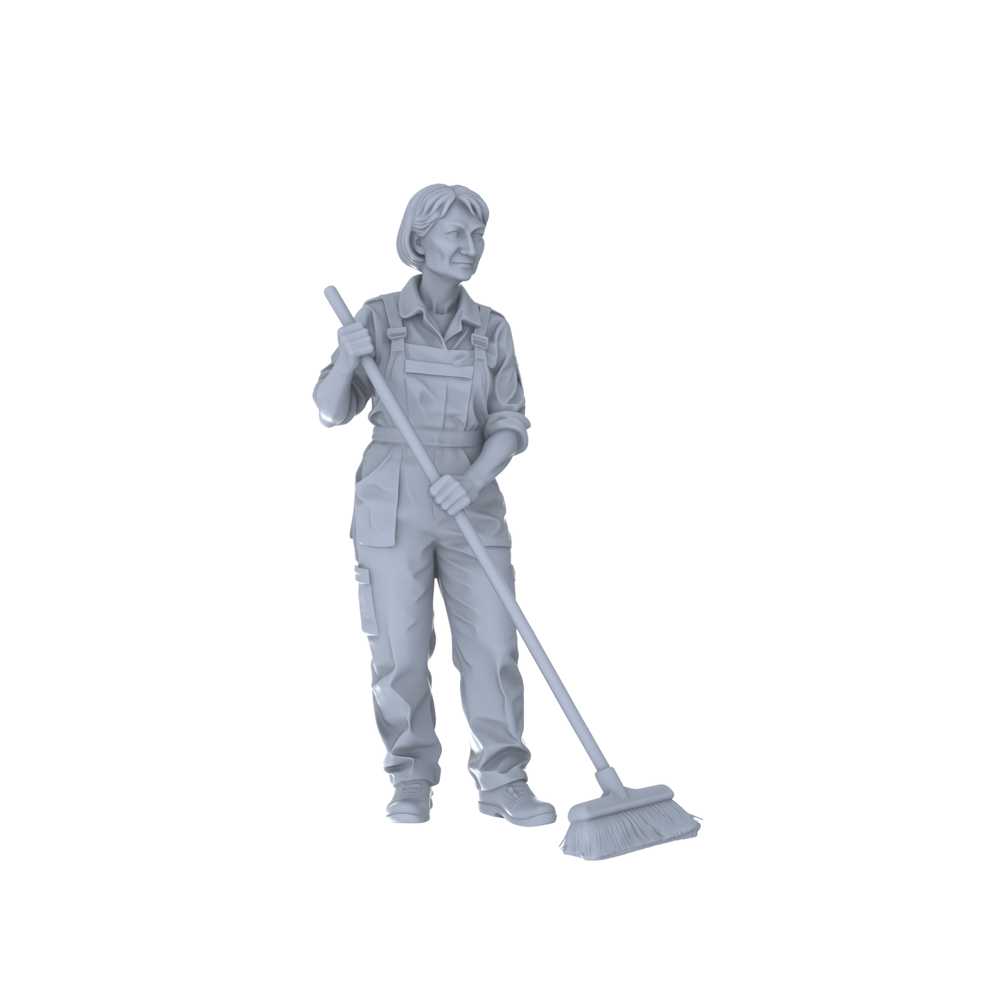 Yao's Studio LYTR121 Urban Fitness & Housekeeping Service Scene Resin Miniature Model 3-Figure Set - Fitness & Housekeeping Figures Unpainted DIY Model Painting Urban Scene Decor 1set