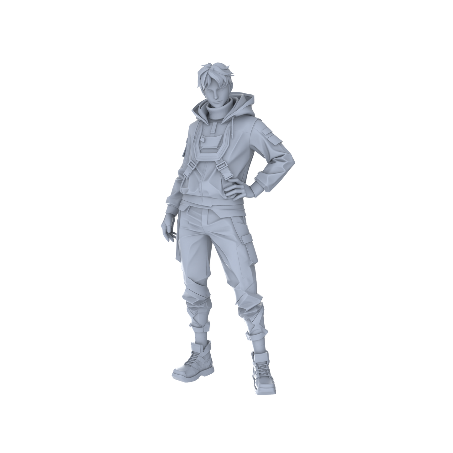 MRY-SFW LYGR062 Shadow Squad, Standby State, Military Theme, Wargame, Resin White Model, Game Theme, Sci-Fi Theme, Miniature Soldiers, Scene Characters, Figure, Hand-Painted