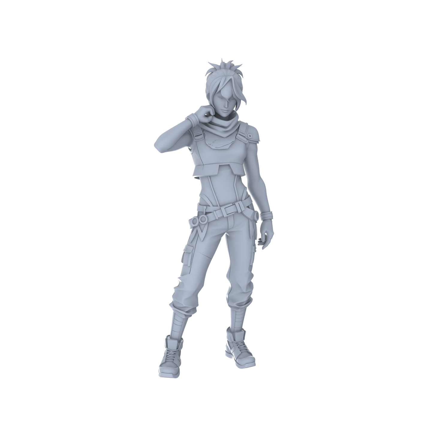 MRY-SFW LYGR063 Shadow Squad Standby State2 Military Theme Wargame Resin White Model Game Theme Sci-Fi Theme Wargame Miniature Soldiers Scene Characters Figure Hand-Painted