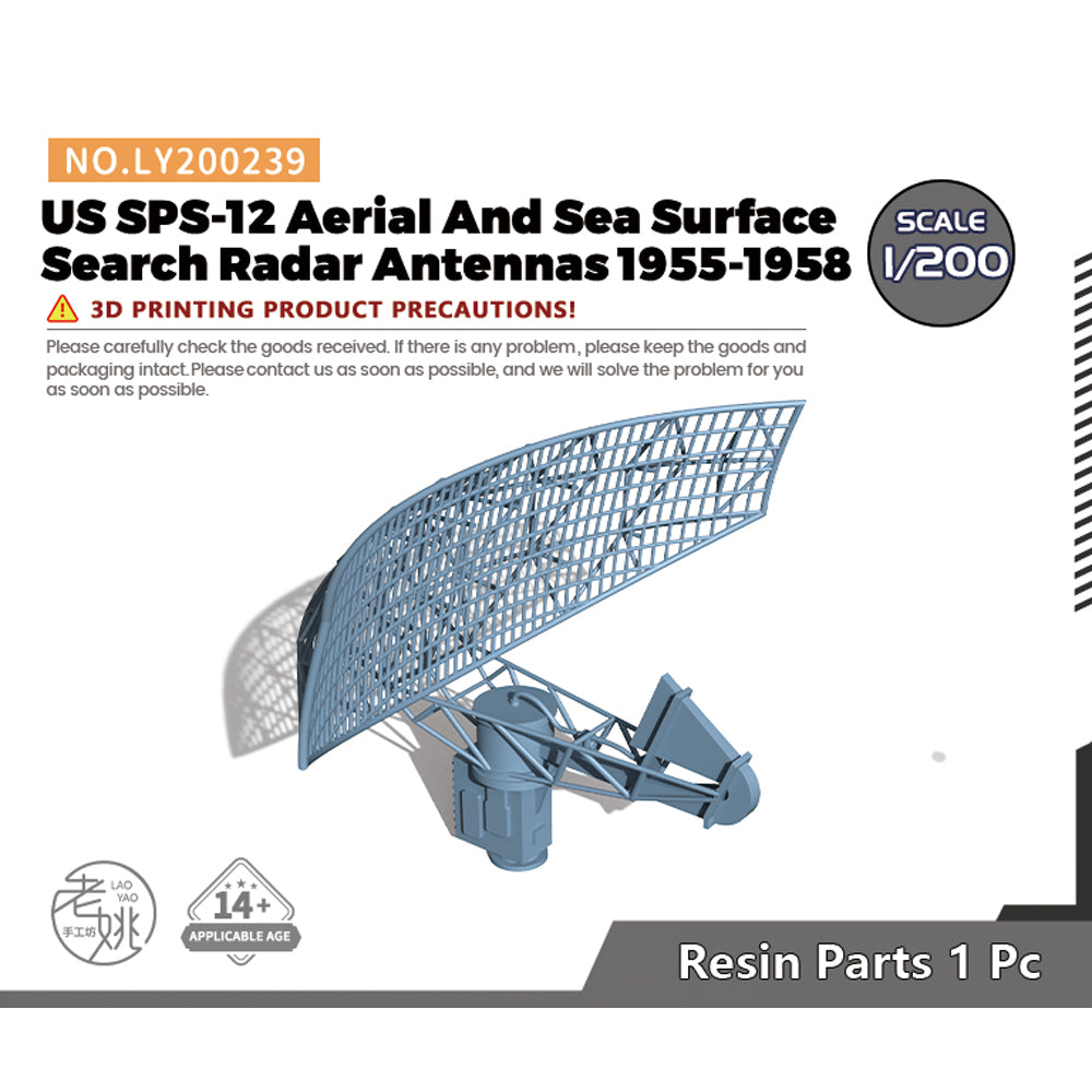 Yao's Studio LY239 1/700(350,200,144) Model Upgrade Parts US SPS-12 Aerial And Sea Surface Search Radar Antennas 1955-1958