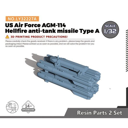 Yao's Studio LY227A 1/32(35,48,72,144) Model Upgrade Parts US Air Force AGM-114 Hellfire anti-tank missile Type A