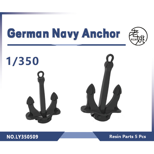 SSMODEL  LY350509 1/350 Model Upgrade Parts German Navy Anchor 5pcs