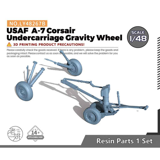 Yao's Studio LY267B 1/32(35,48,72,144) Model Upgrade Parts USAF A-7 Corsair Undercarriage Gravity Wheel