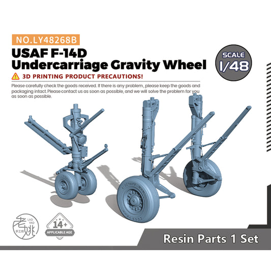 Yao's Studio LY268B 1/32(35,48,72,144) Model Upgrade Parts USAF F-14D Undercarriage Gravity Wheel
