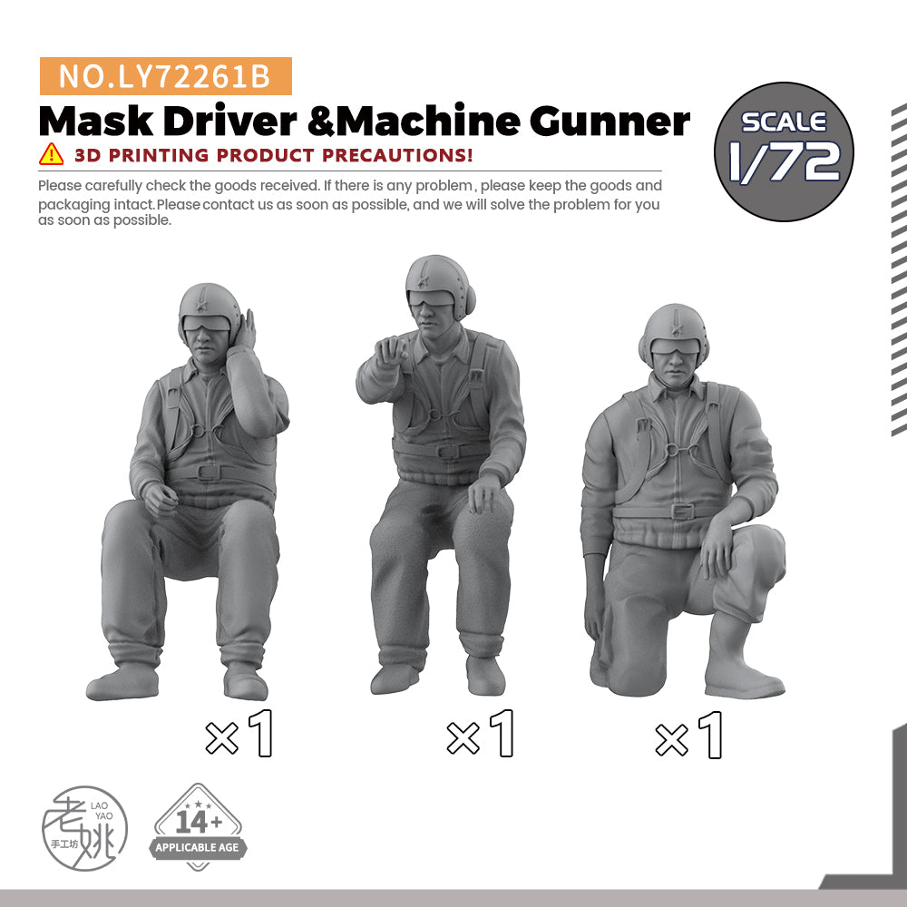 Yao's Studio LY261B Model Upgrade Parts Driver &Machine Gunner