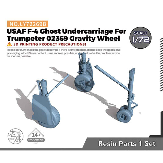 Yao's Studio LY269B 1/32(35,48,72,144) Model Upgrade Parts USAF F-4 Ghost Undercarriage For Trumpeter 02369 Gravity Wheel